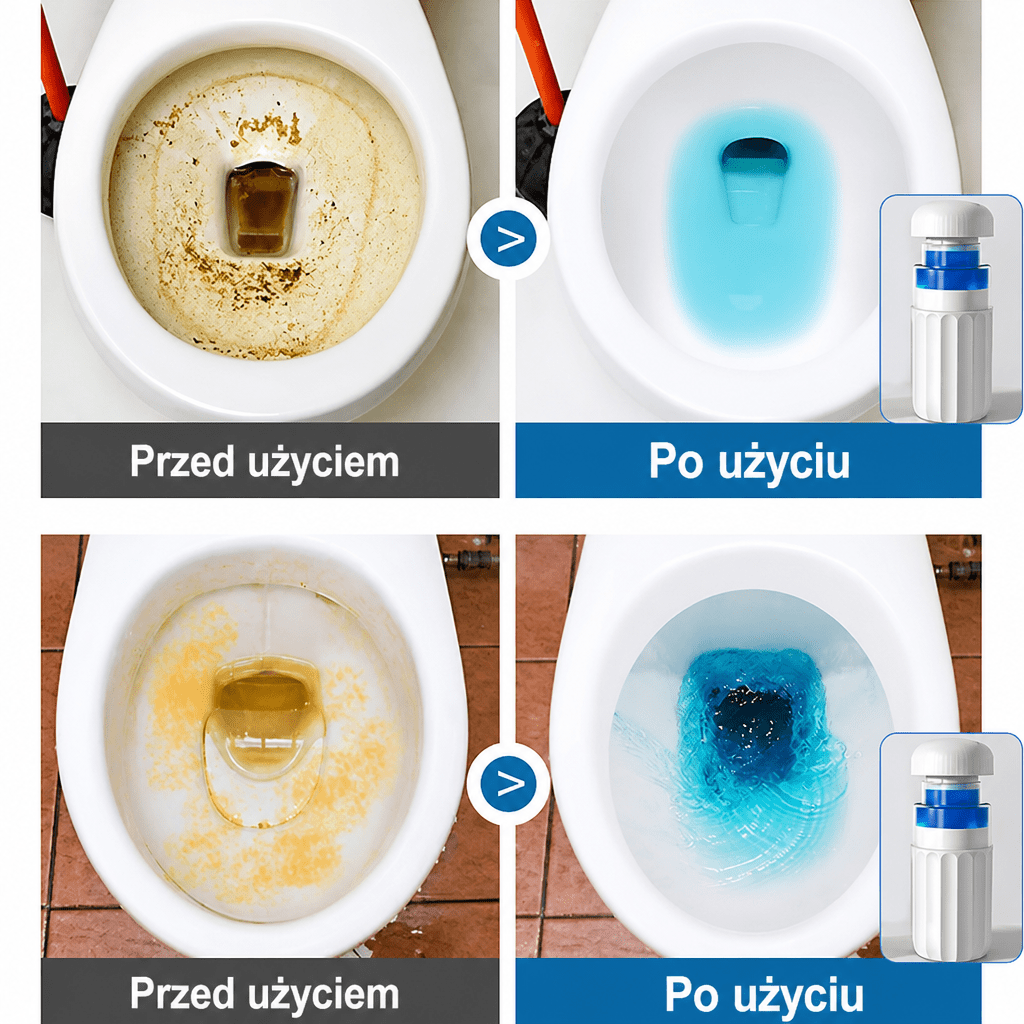 Środek Do Czyszczenia Toalet Z Automatycznym Spłukiwaniem – 99% Eliminacja Bakterii