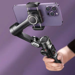 Stabilizator Gimbala do Smartfona z Trójosiową Stabilizacją i Światłem RGB – 10 Godzin Nagrywania 1