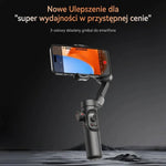 Stabilizator Gimbala do Smartfona z Trójosiową Stabilizacją i Światłem RGB – 10 Godzin Nagrywania 5