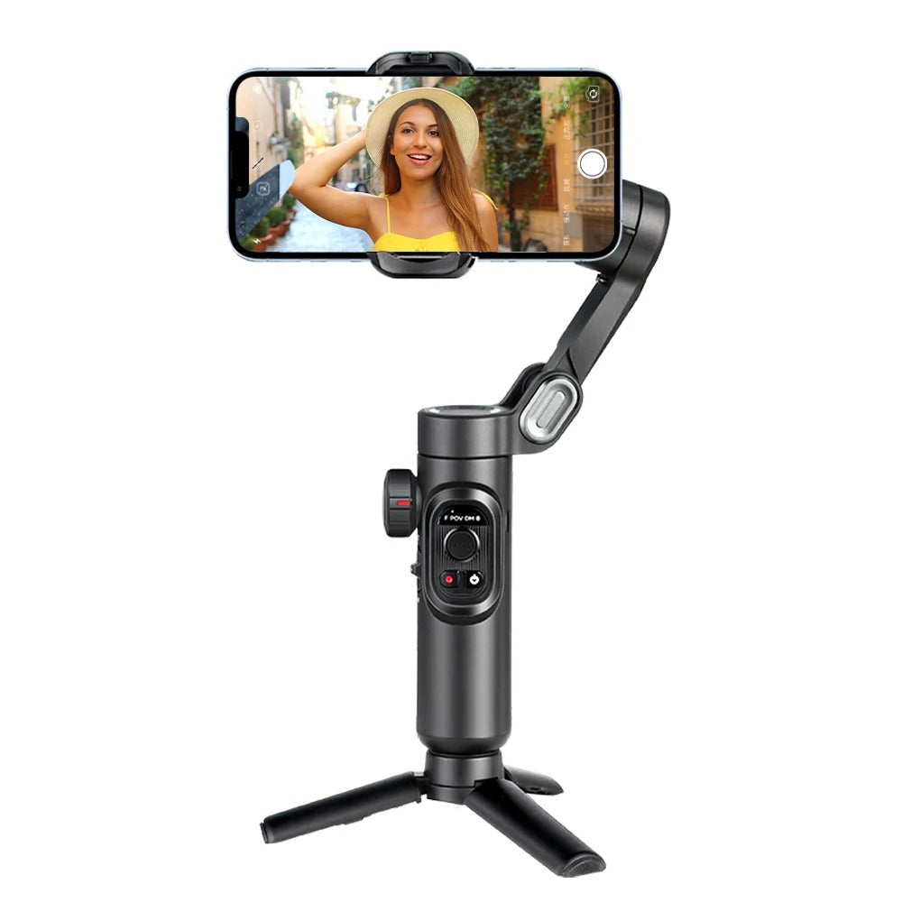 Stabilizator Gimbala do Smartfona z Trójosiową Stabilizacją i Światłem RGB – 10 Godzin Nagrywania 5
