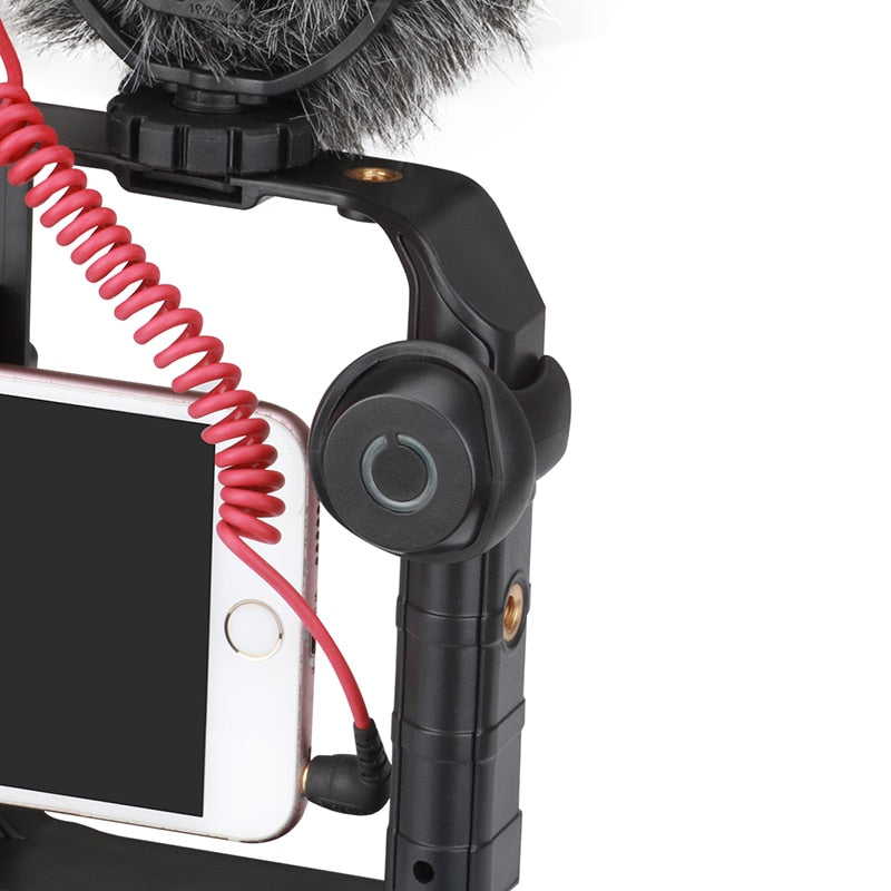 Stabilizator Wideo Do Smartfona Z Oświetleniem – Płynne Nagrywanie i Wygodny Uchwyt 4