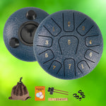 Stalowy Bęben Językowy 6 Calowy z 11 Nutami – Idealny do Medytacji i Jogi 1