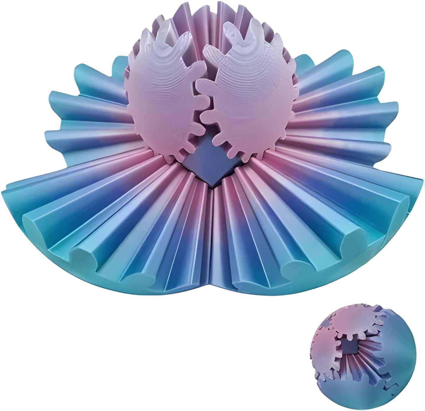 Steampunkowy Wirujący Cud - Kulka Zębata do Relaksu i Poprawy Koncentracji 1