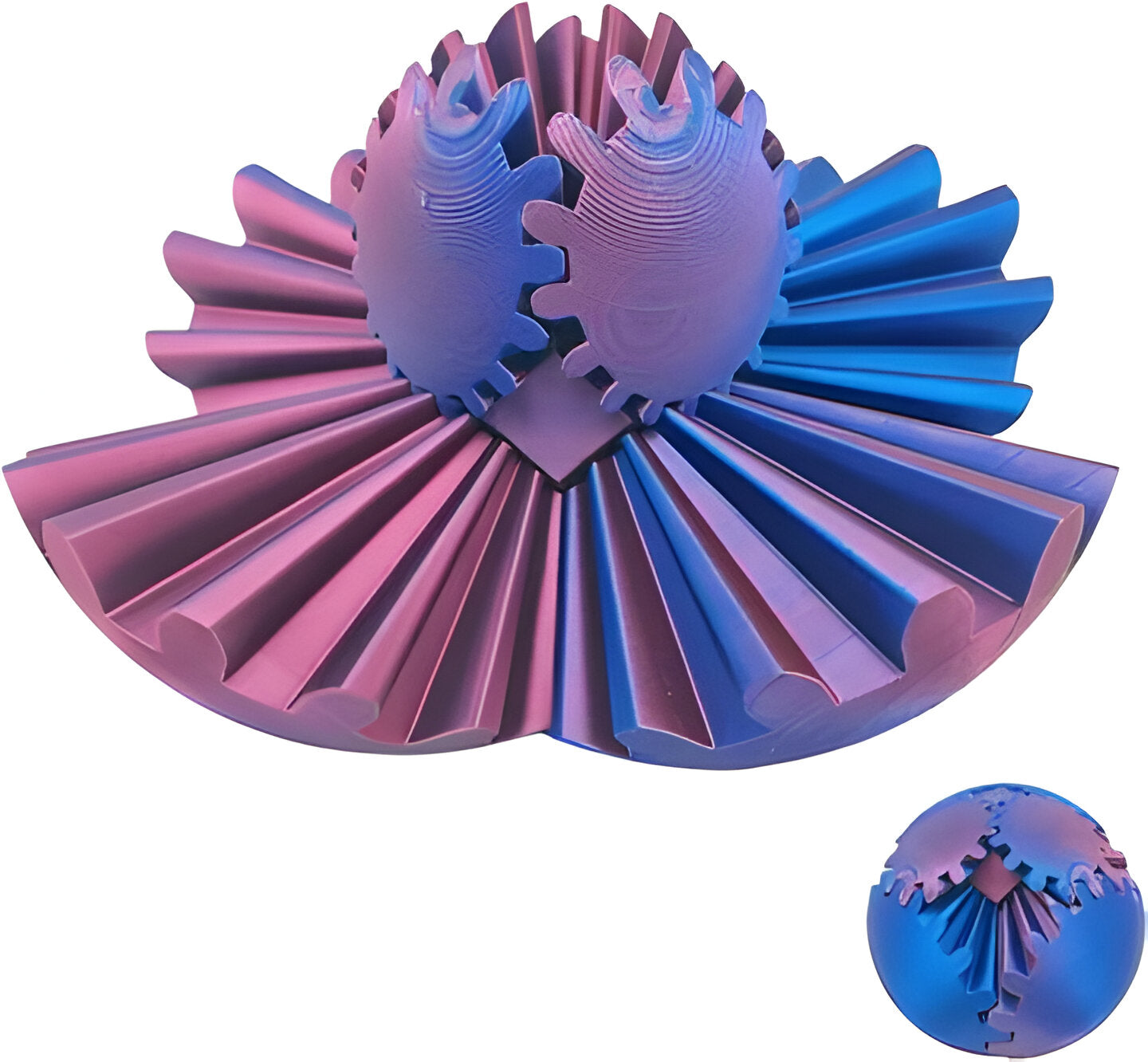 Steampunkowy Wirujący Cud - Kulka Zębata do Relaksu i Poprawy Koncentracji 2