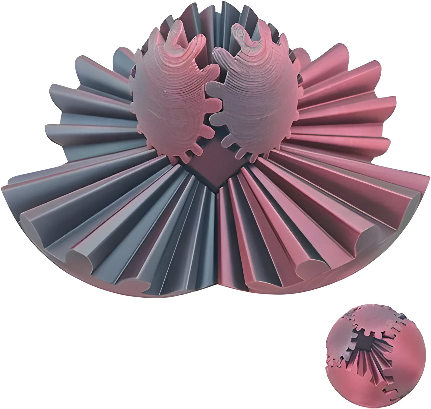 Steampunkowy Wirujący Cud - Kulka Zębata do Relaksu i Poprawy Koncentracji 4