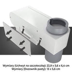 Sterylizator UV do Szczoteczek i Dozownik Pasty – Uchwyt na Ścianę, Mieści 5 Szczoteczek 4