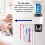 Sterylizator UV do Szczoteczek i Dozownik Pasty – Uchwyt na Ścianę, Mieści 5 Szczoteczek 8