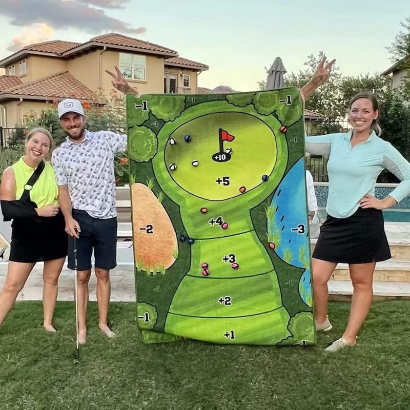 Sticky Golf Game - Mini Zestaw do Gry w Golfa z Samoprzylepną Matą i 5 Trybami Gry 0