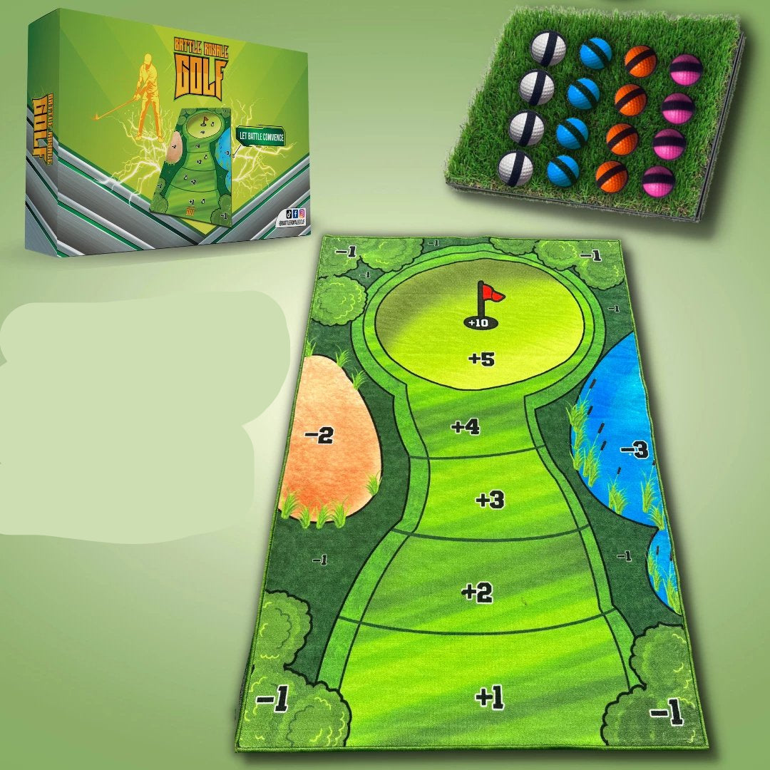 Sticky Golf Game - Mini Zestaw do Gry w Golfa z Samoprzylepną Matą i 5 Trybami Gry 1