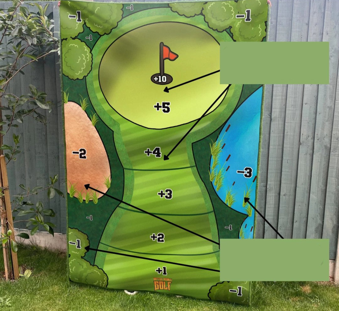 Sticky Golf Game - Mini Zestaw do Gry w Golfa z Samoprzylepną Matą i 5 Trybami Gry 2