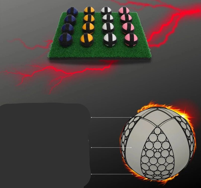 Sticky Golf Game - Mini Zestaw do Gry w Golfa z Samoprzylepną Matą i 5 Trybami Gry 5
