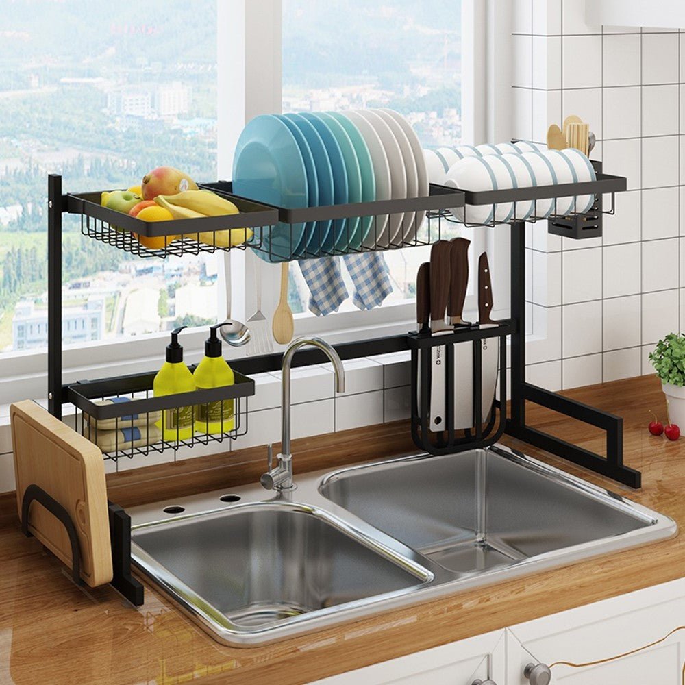 Stojak do Suszenia Naczyń ze Stali Nierdzewnej 88 cm – Organizer nad Zlewem 4