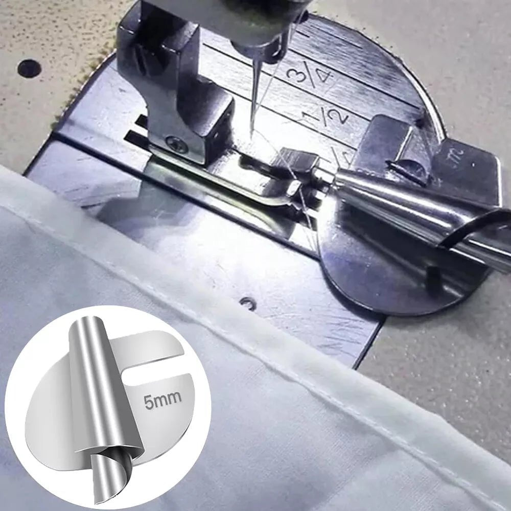 Stopka do Maszyny do Szycia z Rolką – Regulowane Podwijanie od 3 mm do 8 mm 1