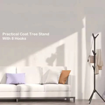 Stylowy Wieszak Stojący na Ubrania z Półką - Metalowy Stojak do Przechowywania 2