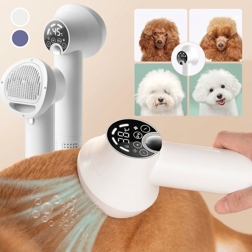 Suszarka dla psa 2 w 1 z regulacją temperatury i jonizacją – Cicha i Ergonomiczna 6