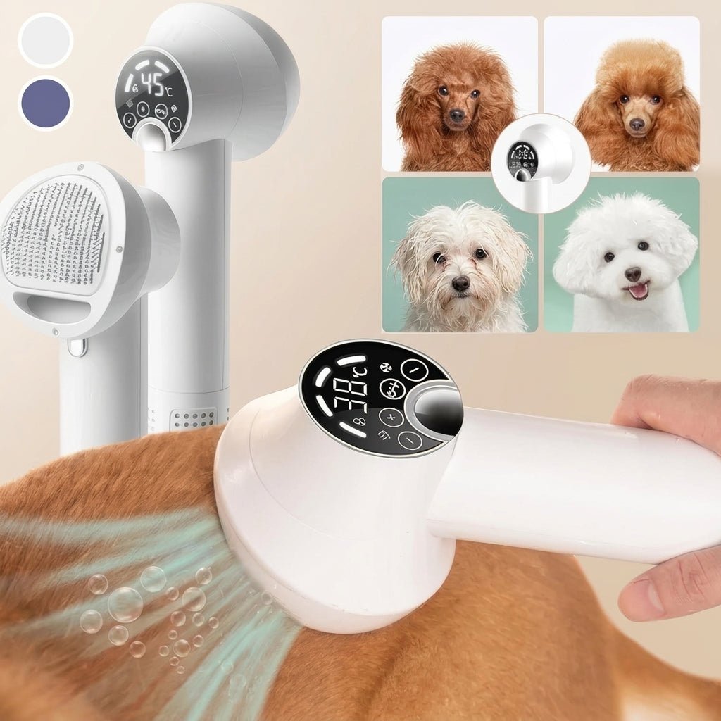 Suszarka dla psa 2 w 1 z regulacją temperatury i jonizacją – Cicha i Ergonomiczna 9