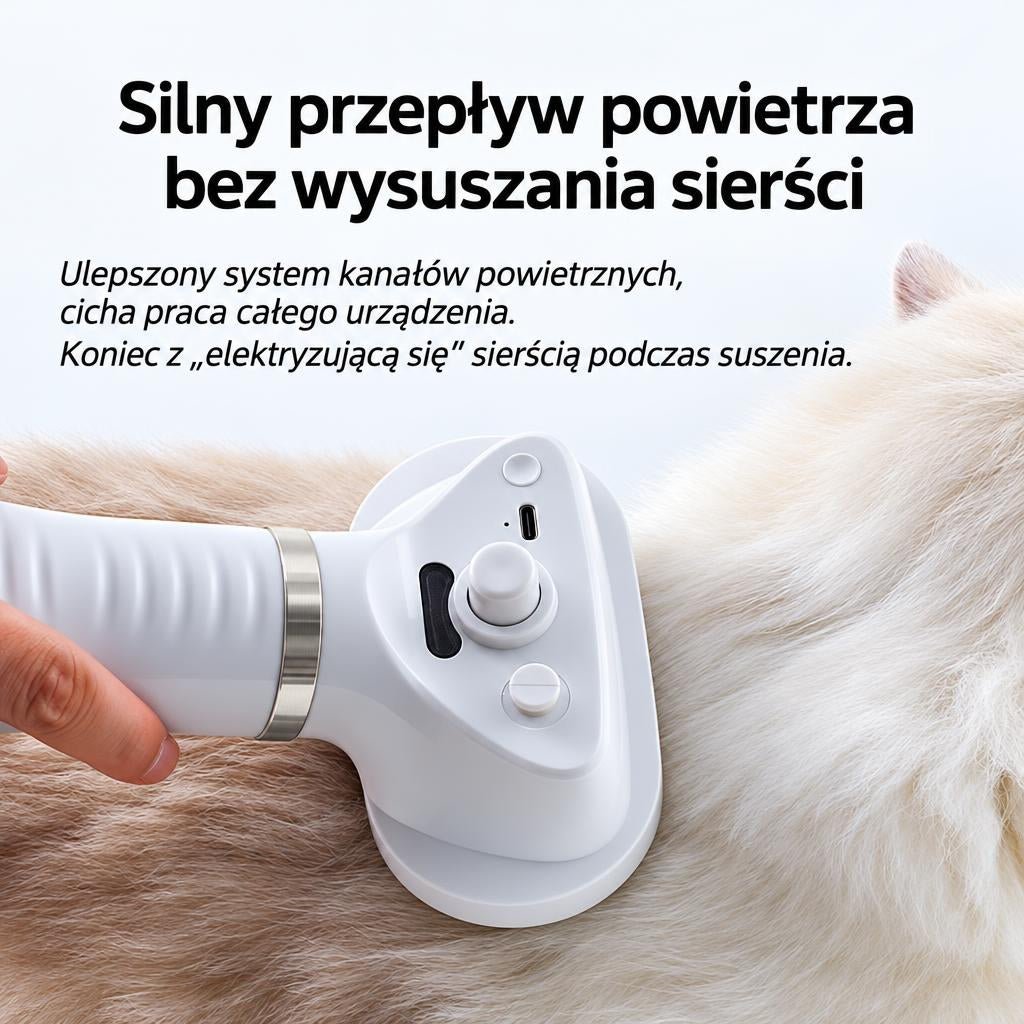 Suszarka dla psów 3 w 1 z regulacją temperatury – Szczotka i grzebień do pielęgnacji sierści 9