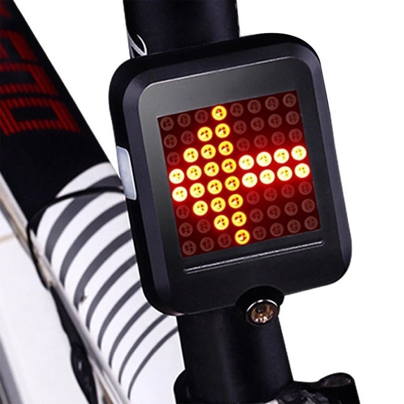 Światło do Roweru LED z Kierunkowskazami i Laserem – Ładowalne USB z Czujnikiem Hamowania 0