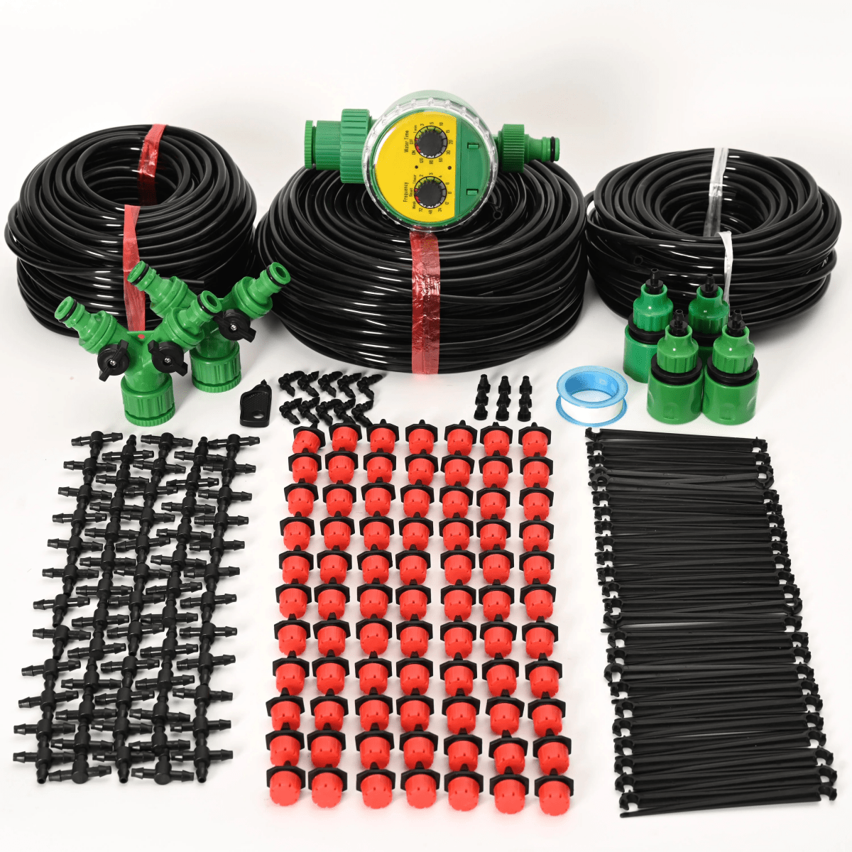 System Nawadniania Ogród z Timerem – Kropelkowy System Podlewania z Łatwym Montażem 0