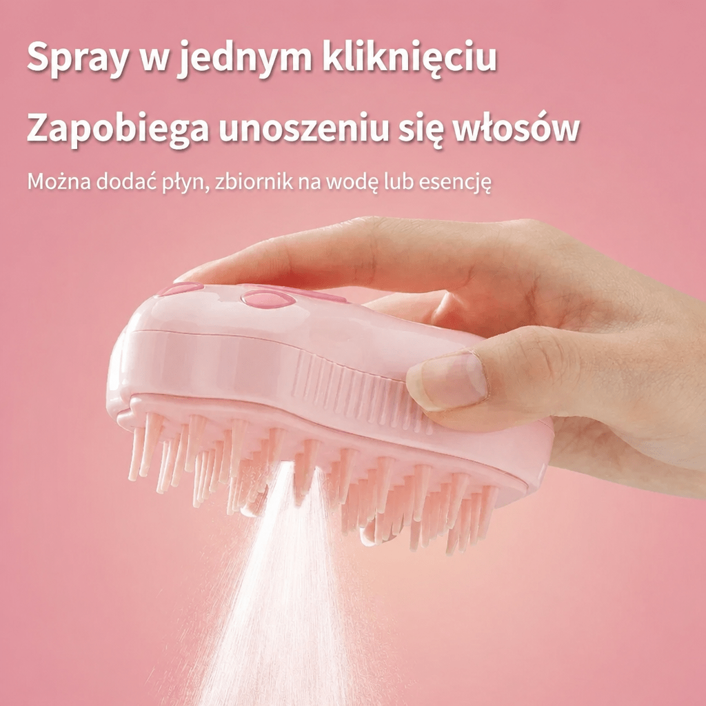 Szczotka dla Psa i Kota z Parą 3 w 1 – Silikonowe Końcówki, Masażer i Wyczesywacz
