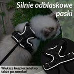 Szelki dla Kota z Regulacją i Smyczą 60 cm – Odporne na Ucieczkę, Odblaskowe Elementy 11