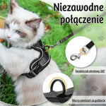 Szelki dla Kota z Regulacją i Smyczą 60 cm – Odporne na Ucieczkę, Odblaskowe Elementy 8