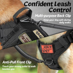 Szelki dla Psa Regulowane – Taktyczne Nylon 1050D z Systemem Molle i Uchwytami 3