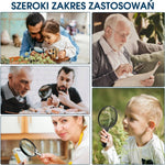 Szkło Powiększające 14cm z Oświetleniem LED – 10x, 20x, 45x do Czytania i Weryfikacji 7