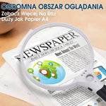 Szkło Powiększające 14cm z Oświetleniem LED – 10x, 20x, 45x do Czytania i Weryfikacji 7