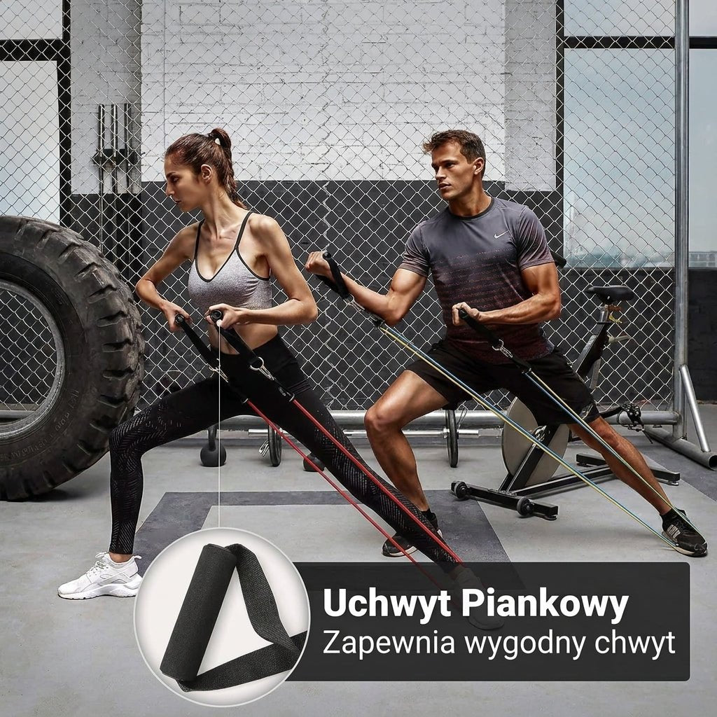 Taśmy Oporowe Do Ćwiczeń – Zestaw 11 Elementów z Regulacją Ciężaru 4,5-13,6 kg 7