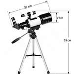 Teleskop Astronomiczny 150x dla Początkujących z Aluminiowym Statywem – Obserwacja Księżyca i Planet 4