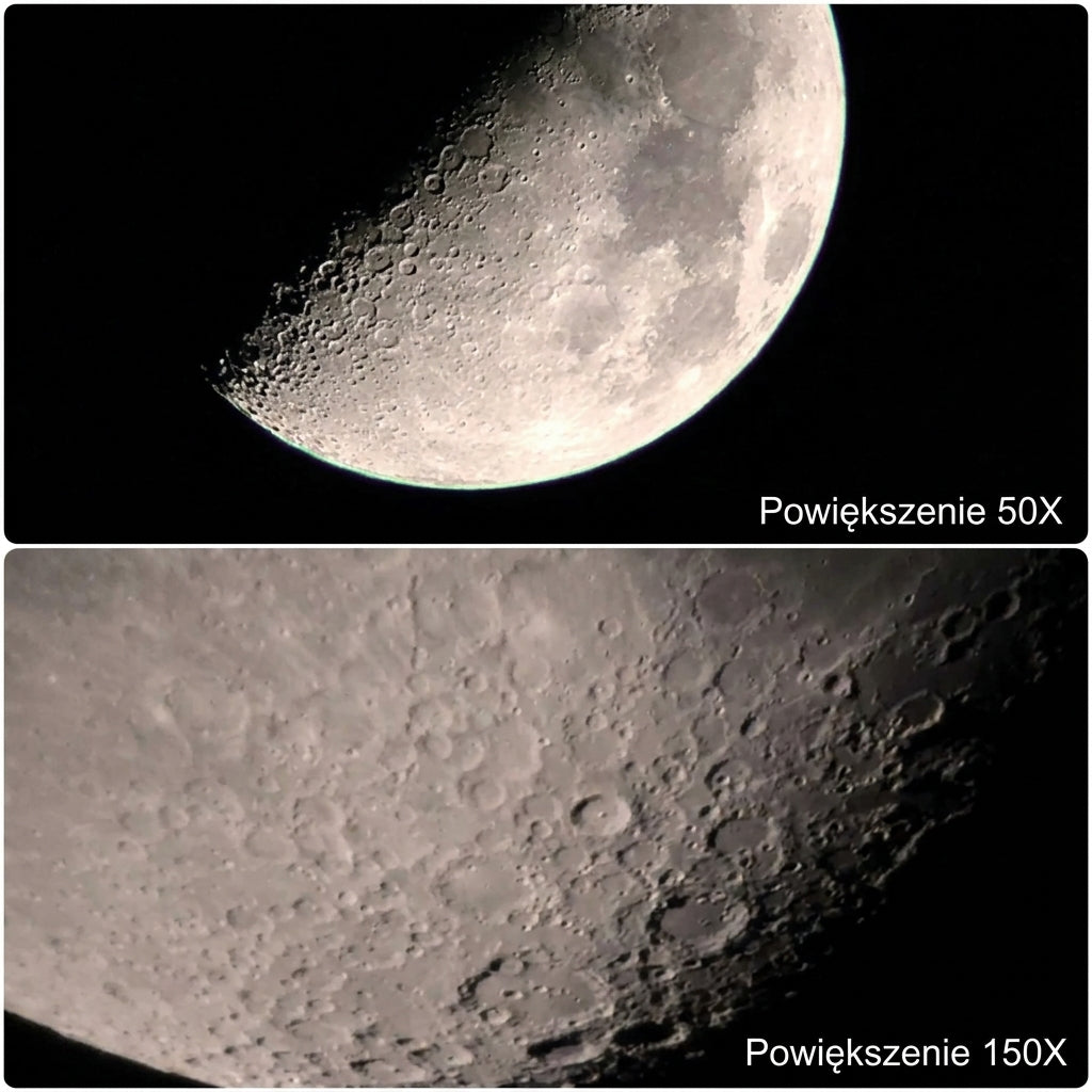 Teleskop Astronomiczny 150x dla Początkujących z Aluminiowym Statywem – Obserwacja Księżyca i Planet 8