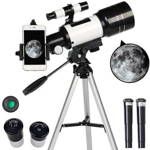 Teleskop Astronomiczny 150x dla Początkujących z Aluminiowym Statywem – Obserwacja Księżyca i Planet 4