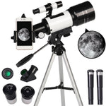 Teleskop Astronomiczny dla Początkujących 70 mm z Adapterem do Telefonu – Ogniskowa 300 mm 1