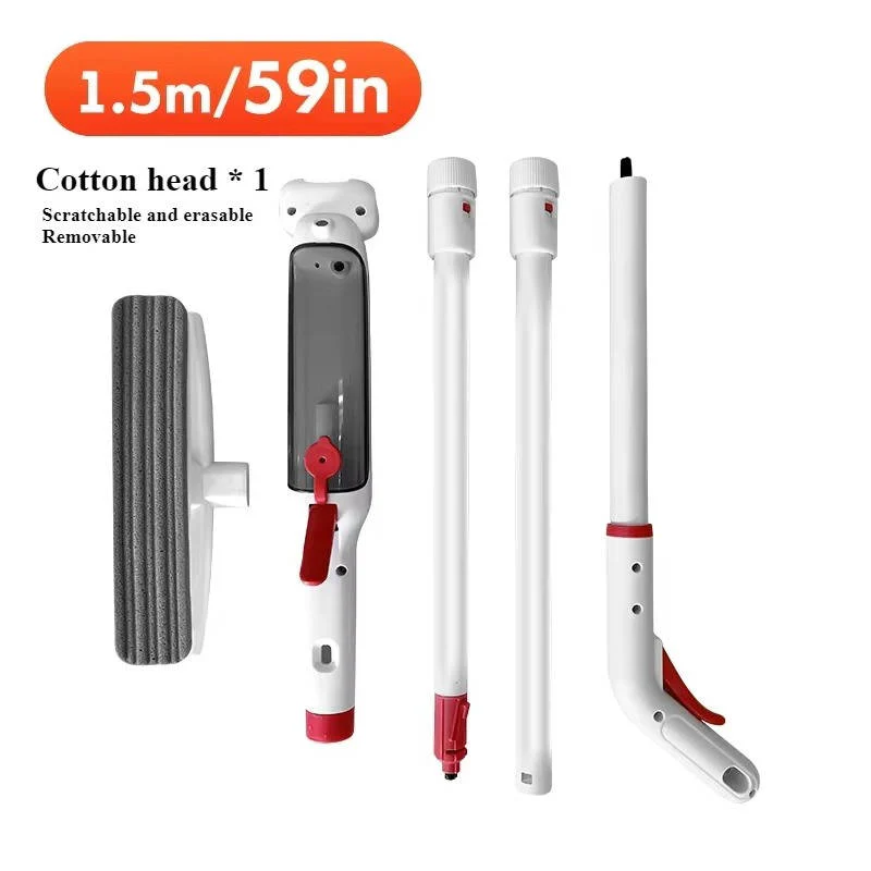 Teleskopowa Myjka Do Okien Z Długą Rączką I Systemem Natryskiwania 4