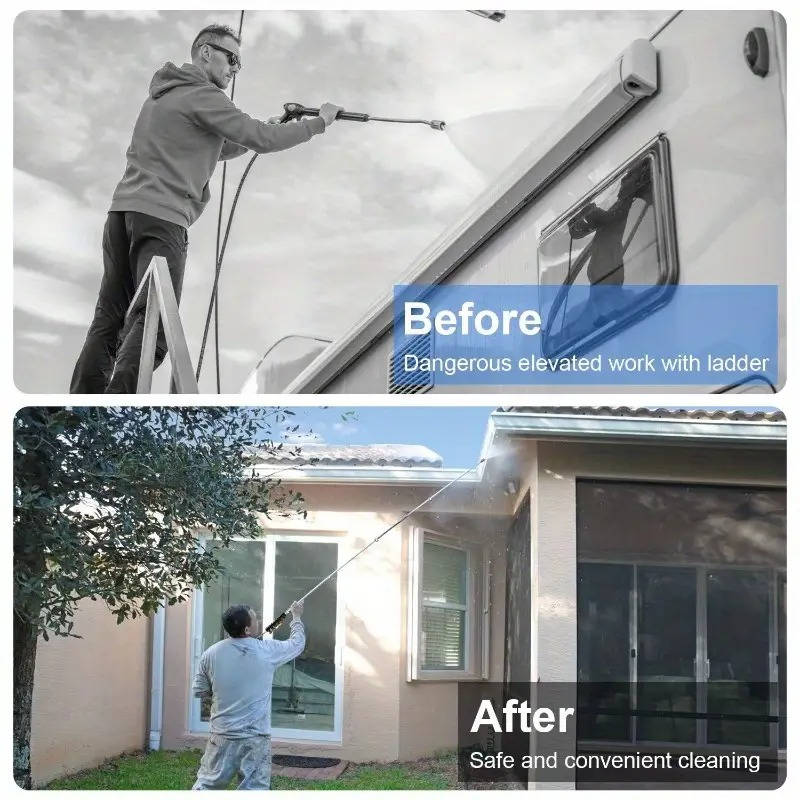 Teleskopowa Przedłużka do Myjki Wysokociśnieniowej 4000 PSI z 6 Dyszami 7