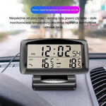 Termometr Samochodowy z Zegarem i Alarmem Mrozu – LCD, Pomiar Wewnętrzny i Zewnętrzny 4