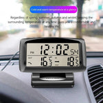 Termometr Samochodowy z Zegarem i Alarmem Mrozu – LCD, Pomiar Wewnętrzny i Zewnętrzny 3