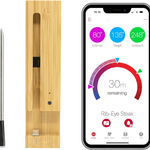 Termometr do mięsa bezprzewodowy z Bluetooth 5 – podwójne czujniki, do gotowania w domu i na zewnątrz 0