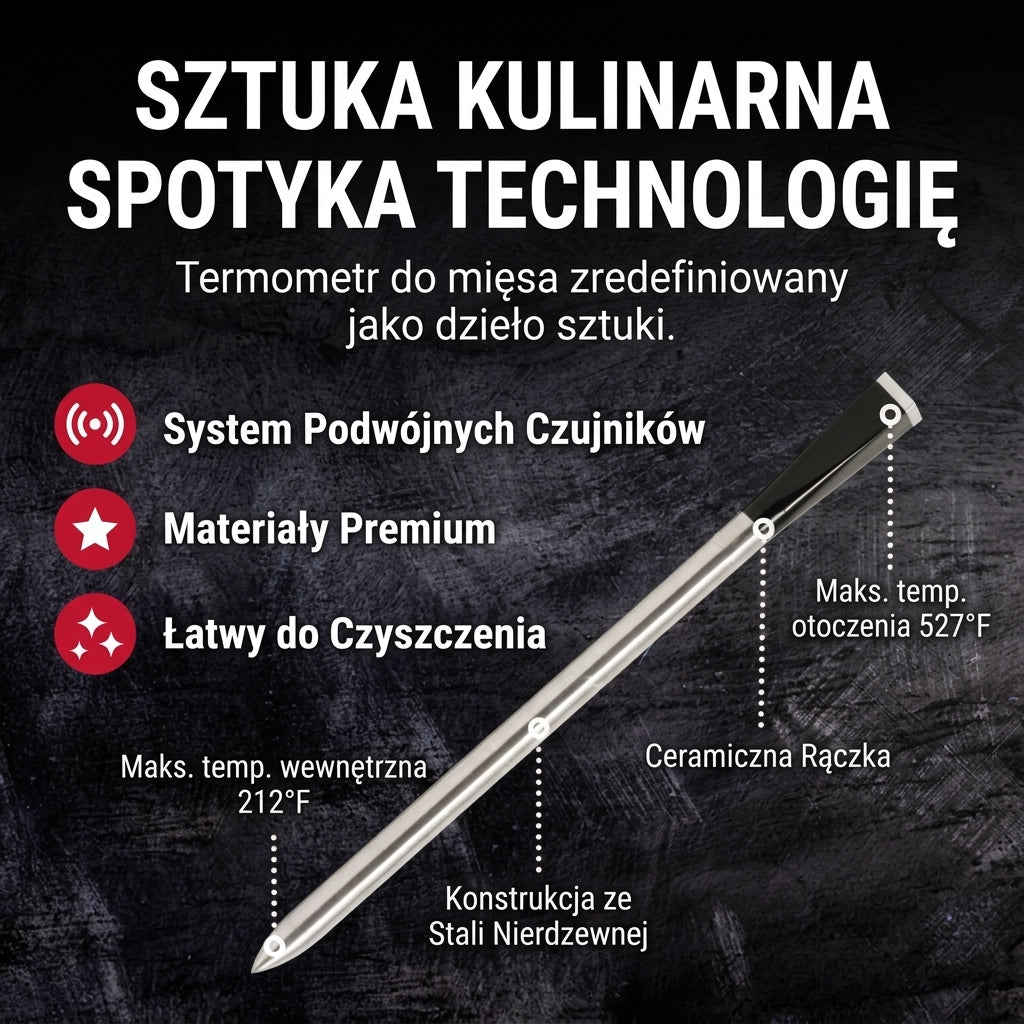Termometr do mięsa bezprzewodowy z Bluetooth 5 – podwójne czujniki, do gotowania w domu i na zewnątrz 5