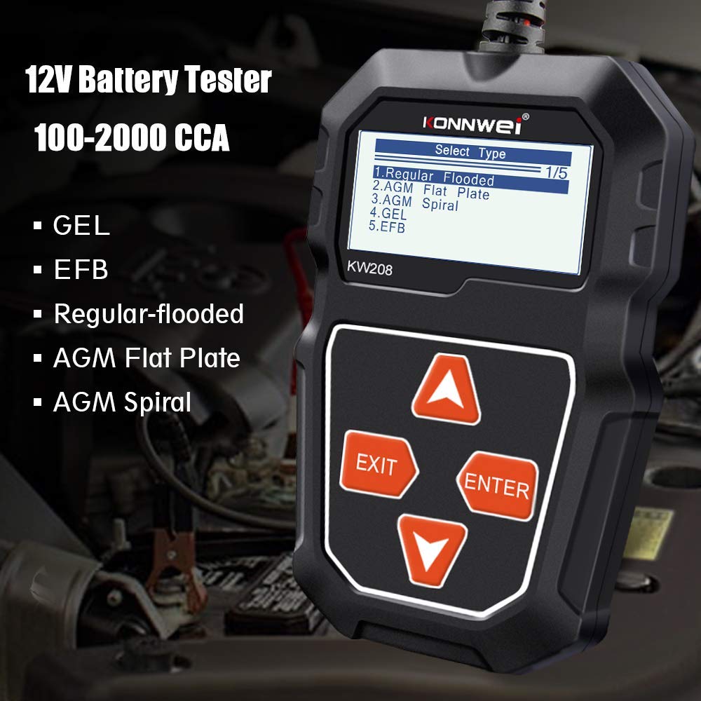 Tester Akumulatora Samochodowego 12 V z Testem Alternatora i Ochroną Polaryzacji 4