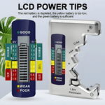 Tester Baterii Cyfrowy Uniwersalny z Wyświetlaczem LCD – Do AA, AAA, C, D, 9V 6