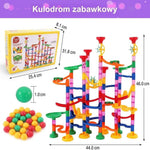 Tor Kulowy Zestaw Konstrukcyjny 133 Elementy – Ruchome Elementy i Przezroczyste Tory do Zabawy 5