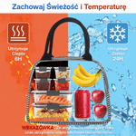 Torba termiczna na lunch i piknik – Izolowana, lekka, wodoodporna, pojemna 29x23x17 cm