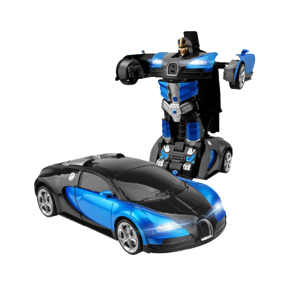 Transformujący Zdalnie Sterowany Samochód-Robot z LED i Dźwiękiem dla Dzieci 3