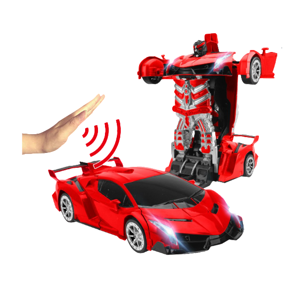 Transformujący Zdalnie Sterowany Samochód-Robot z LED i Dźwiękiem dla Dzieci 5