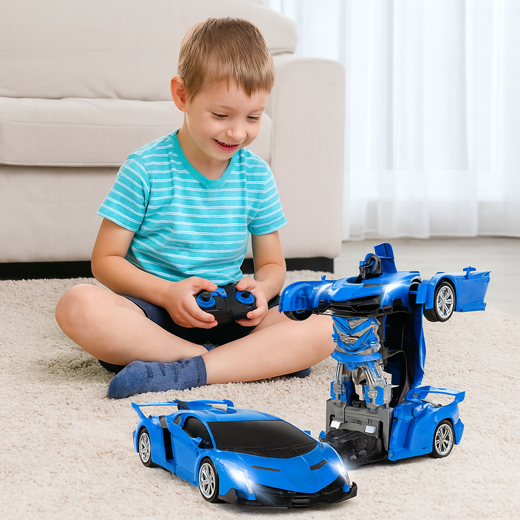 Transformujący Zdalnie Sterowany Samochód-Robot z LED i Dźwiękiem dla Dzieci 6