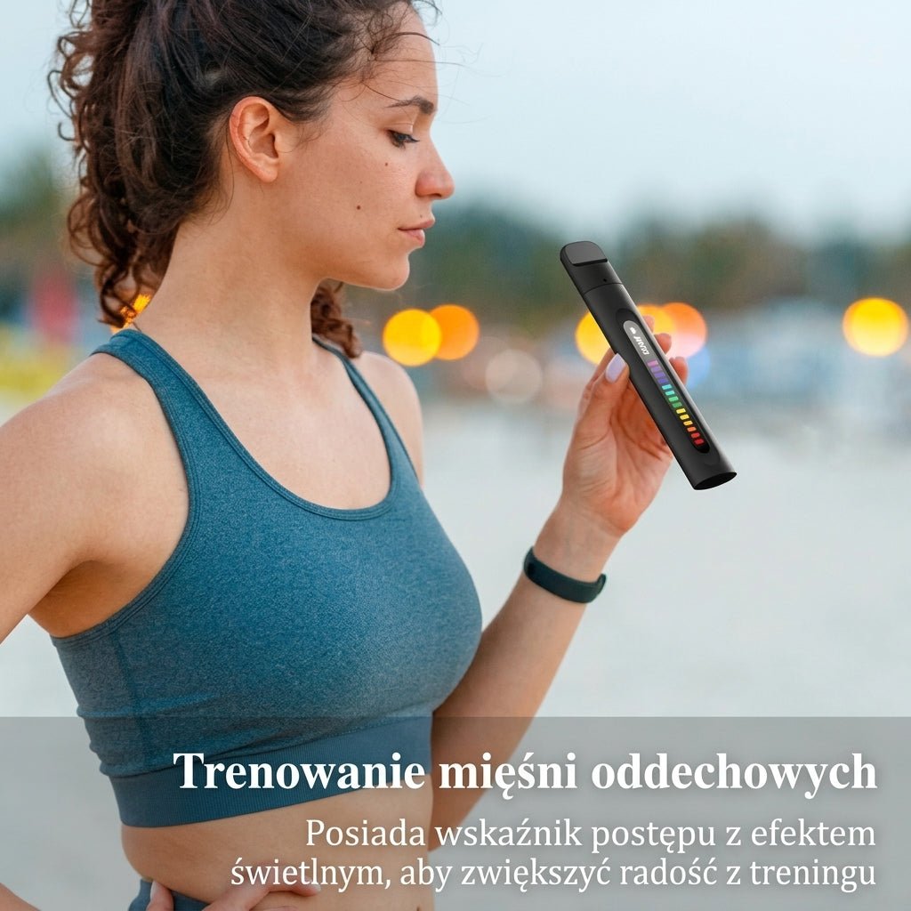 Trener Mięśni Oddechowych z Aplikacją – Regulowane Poziomy Trudności dla Sportowców 5