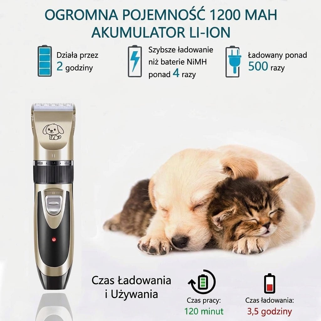 Trymer Do Futra Dla Psów – Cicha Praca, Bezprzewodowy, Z Precyzyjnymi Ostrzami 5
