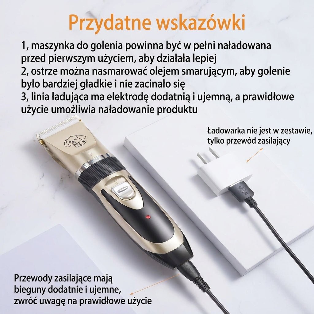 Trymer Do Futra Dla Psów – Cicha Praca, Bezprzewodowy, Z Precyzyjnymi Ostrzami 6